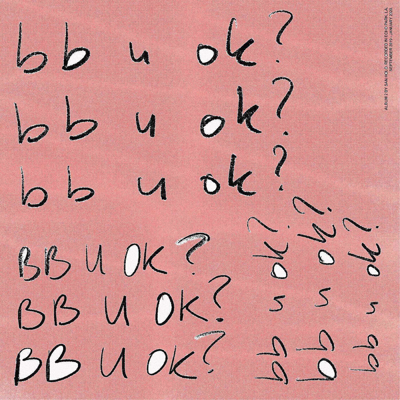 San Holo - Bb U Ok? (Clear Vinyl) (2 LP) - Joco Records