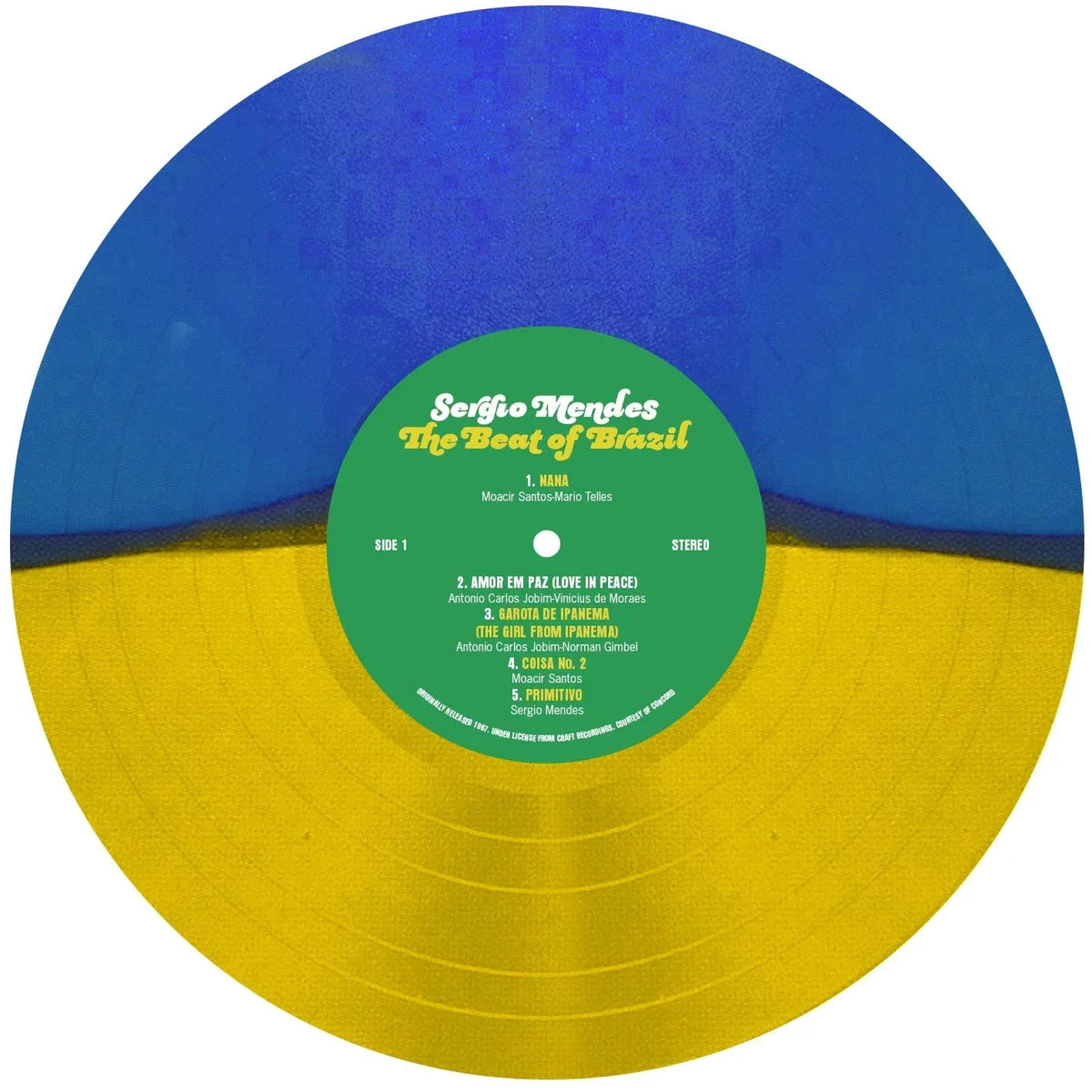 Sergio Mendes - The Beat Of Brazil (Limited Edition, Blue & Yellow Vinyl) (LP) - Joco Records
