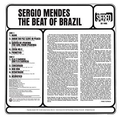 Sergio Mendes - The Beat Of Brazil (Limited Edition, Blue & Yellow Vinyl) (LP) - Joco Records