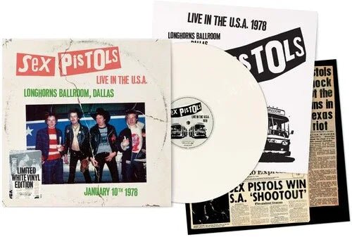 Sex Pistols - Live In The U.S.A. 1978: Longhorns Ballroom, Dallas (Limited Edition, White Vinyl) (LP) - Joco Records