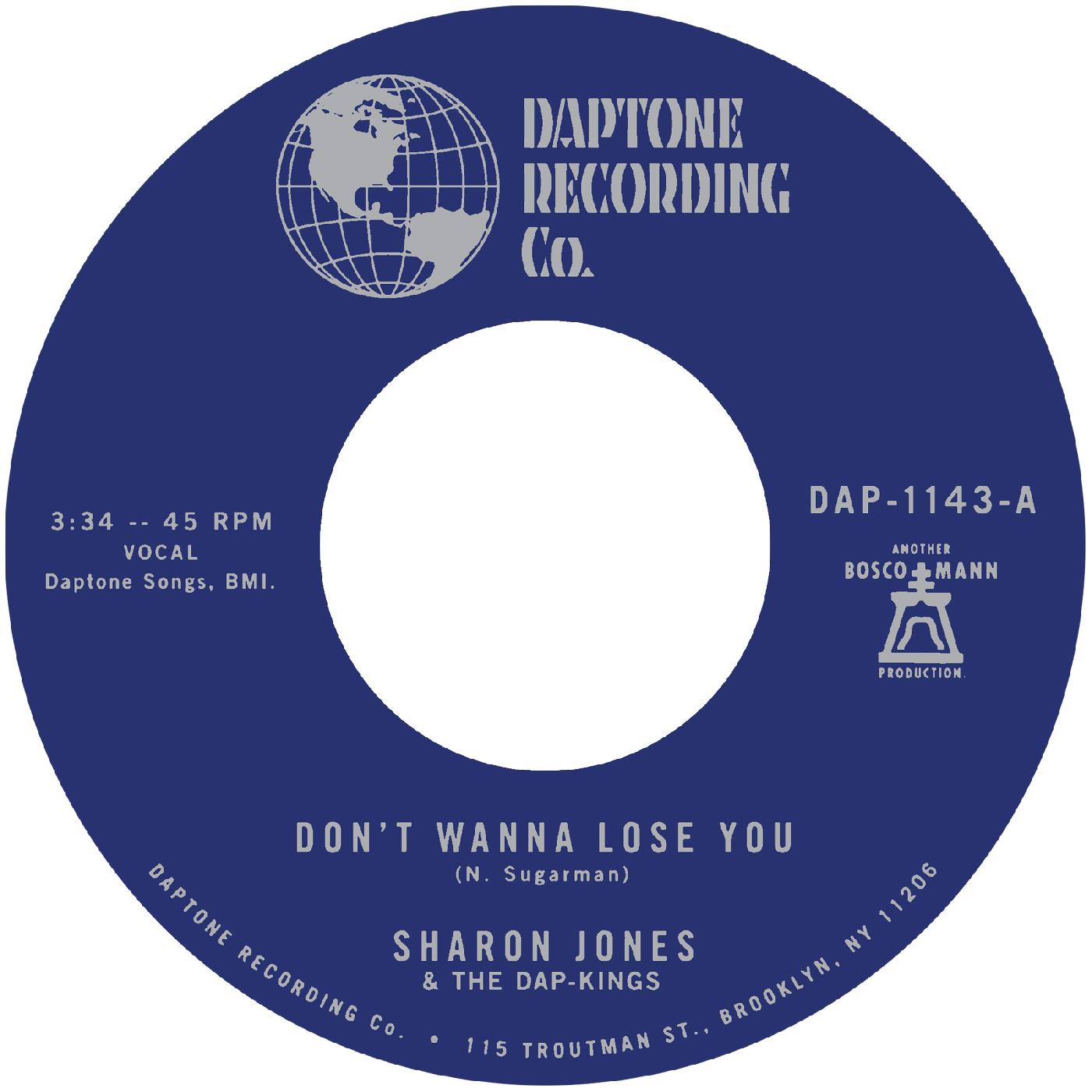 Sharon & The Dap-Kings Jones - Don't Want To Lose You b/w Don't Give a Friend a Number (7-inch Single) (Vinyl)