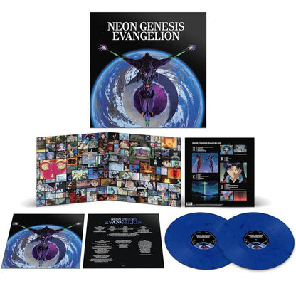 Shiro Sagisu - Neon Genesis Evangelion (Soundtrack) (Limited Edition, Blue Vinyl) (2 LP) - Joco Records