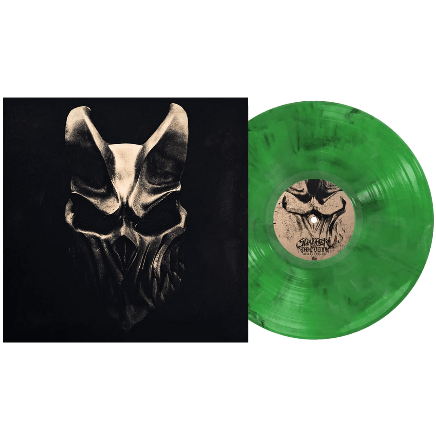 Slaughter To Prevail - Misery Sermon (Limited Edition, Neon Green & Black/White Marble Vinyl) (LP) - Joco Records