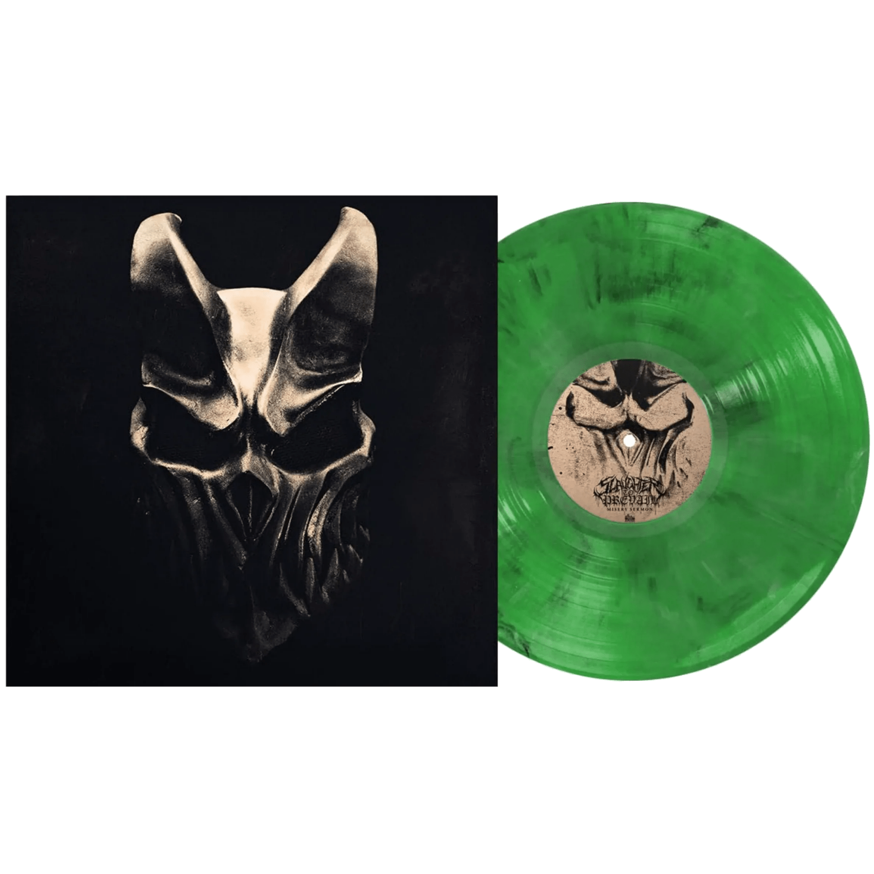 Slaughter To Prevail - Misery Sermon (Limited Edition, Neon Green & Black/White Marble Vinyl) (LP) - Joco Records