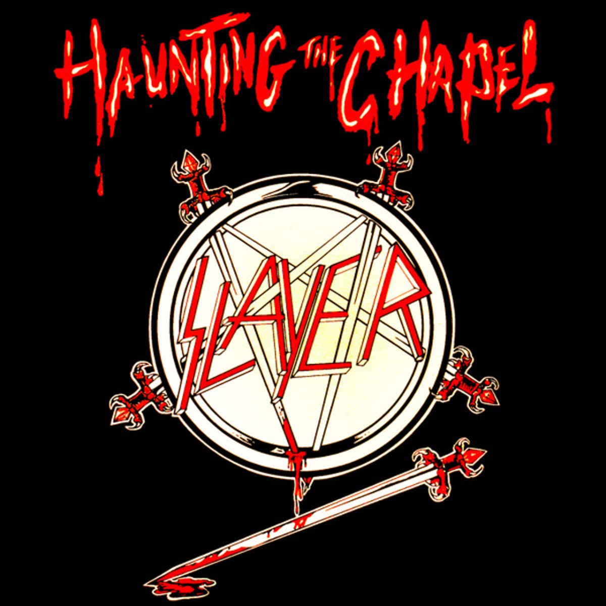 Slayer - Haunting The Chapel (Color Vinyl, Red & White Marble) - Joco Records
