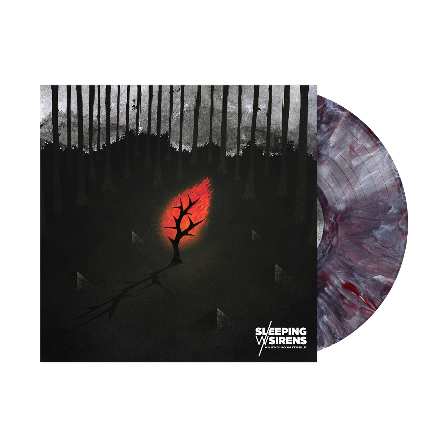 Sleeping With Sirens - An Ending In Itself (Black, White & Red Swirl Vinyl) (LP) - Joco Records