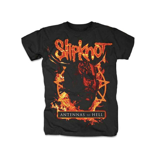 Slipknot - Antennas To Hell - Black with Flames (T-Shirt)