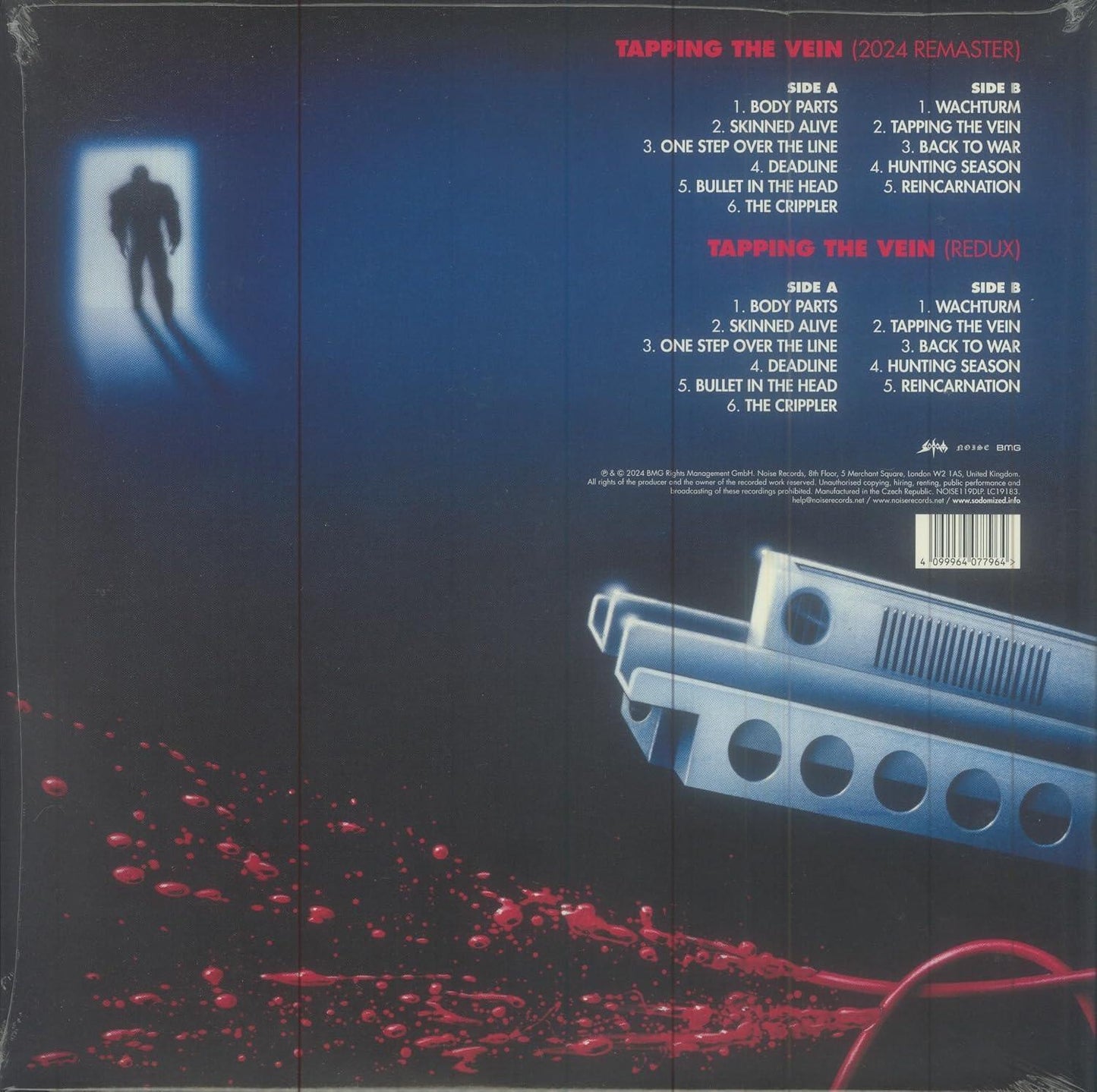 Sodom - Tapping The Vein (Limited Deluxe Edition, Red Vinyl) (2 LP) - Joco Records