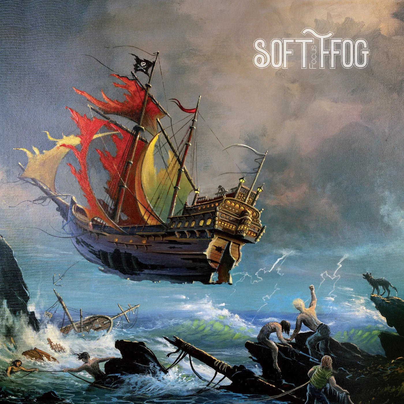 Soft Ffog - Focus (Limited Edition, Blue & White Swirl Vinyl) (LP) - Joco Records