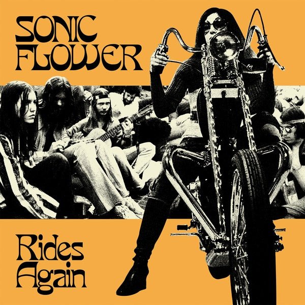 Sonic Flower - Rides Again (Cornetto Yellow With Black Stripes Vinyl) (LP) - Joco Records