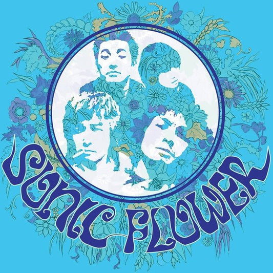 Sonic Flower - Sonic Flower (Transparent Blue & White & Solid Blue Striped Vinyl) (LP) - Joco Records