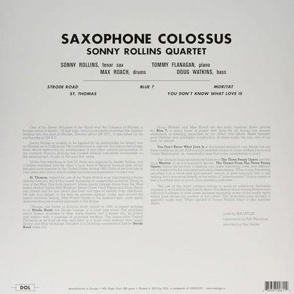 Sonny Rollins - Saxophone Colossus (Limited Edition, 180 Gram, Blue Vinyl) (LP) - Joco Records