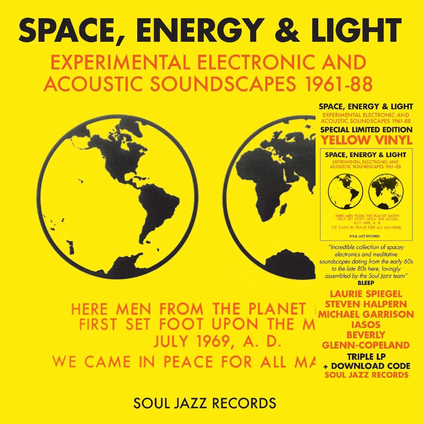 Soul Jazz Records Presents - Space, Energy & Light: Experimental Electronic & Acoustic Soundscapes 1961-88 (Yellow Vinyl) (2 LP) - Joco Records