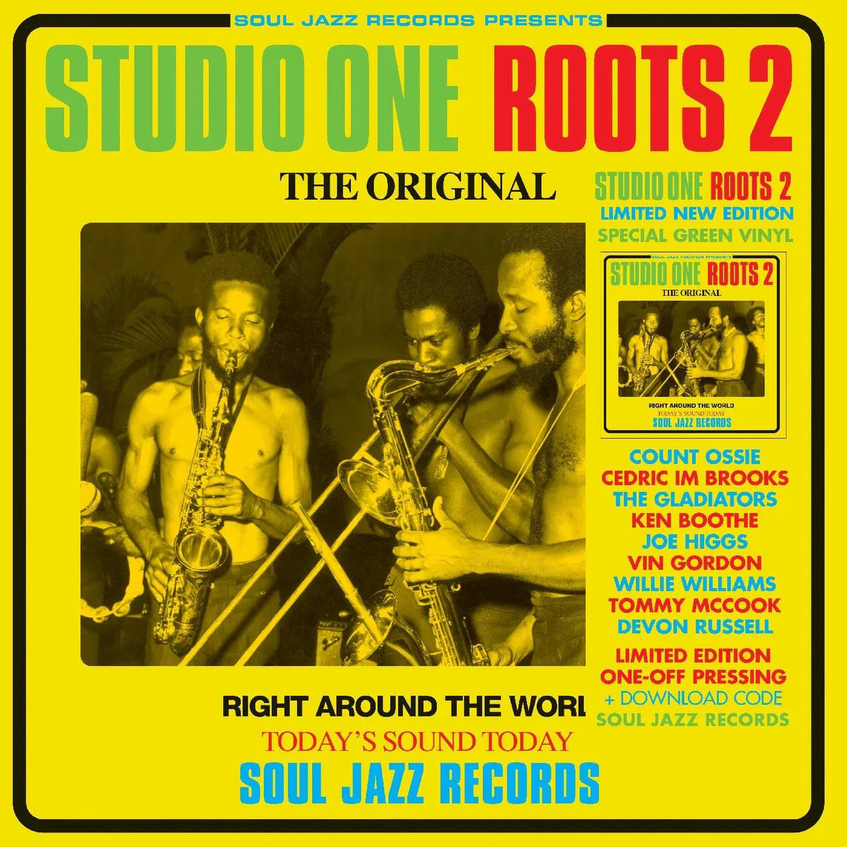 Soul Jazz Records Presents - Studio One Roots 2 (Transparent Green Vinyl) (2 LP) - Joco Records