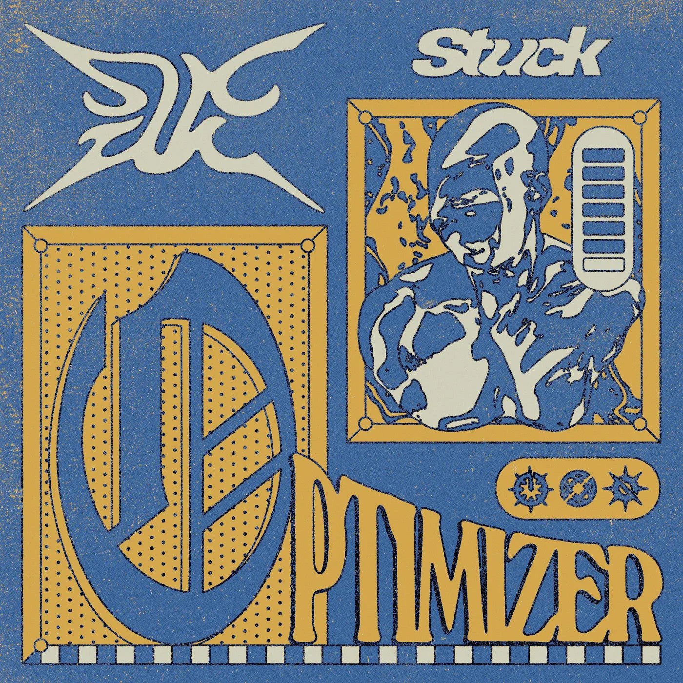 Stuck - Optimizer (Royal Blue Vinyl) (Vinyl) - Joco Records