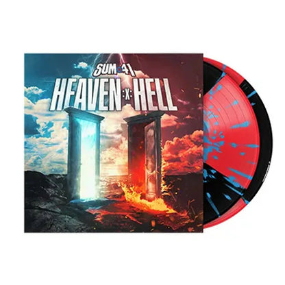 Sum 41 - Heaven :x: Hell (Indie Exclusive, Red, Black & Blue Quad Splatter Vinyl) (2 LP) - Joco Records