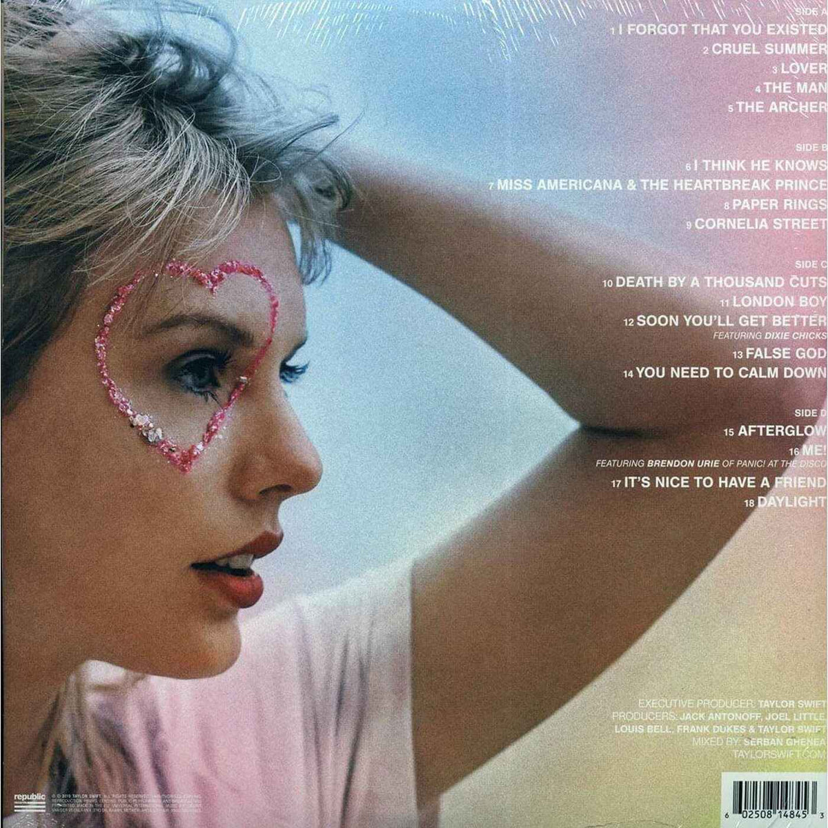 Taylor Swift - Lover (Limited Edition, Pink & Blue Transparent Vinyl) (2 LP) - Joco Records