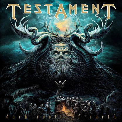 Testament - Dark Roots of Earth (Color Vinyl, Clear, Gold & Green Splatter, Gatefold LP Jacket) (2 LP) - Joco Records