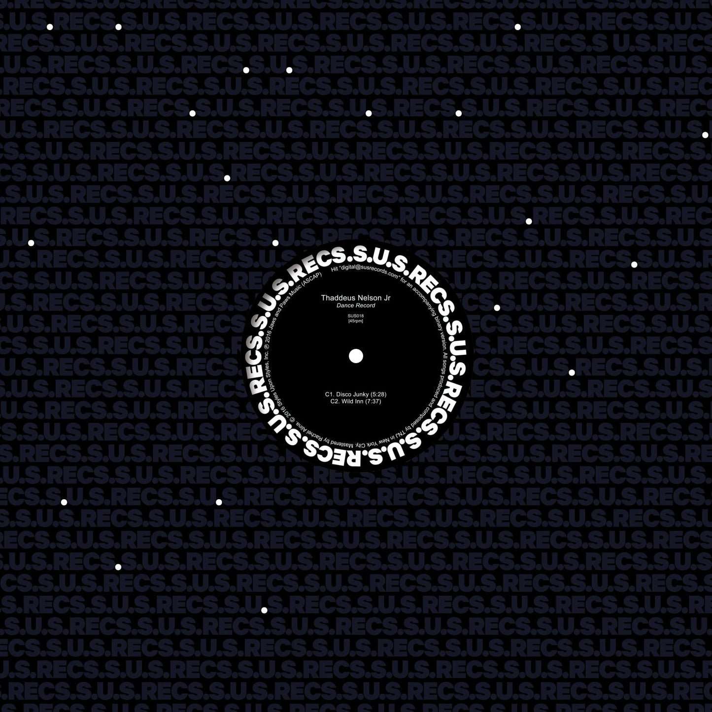 Thaddeus Jr. Nelson - Dance Record (12-Inch Vinyl) - Joco Records