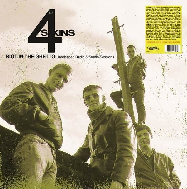 The 4 Skins - Riot In The Ghetto: Unreleased Radio & Studio Sessions (Limited Edition, Red Vinyl) (LP) - Joco Records
