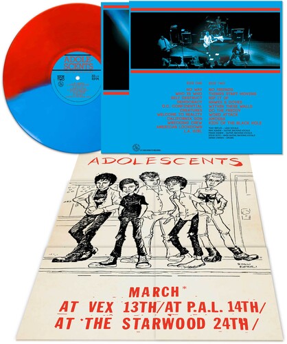 The Adolescents - Live At The House Of Blues (Color Vinyl, Red, Blue, Poster) - Joco Records