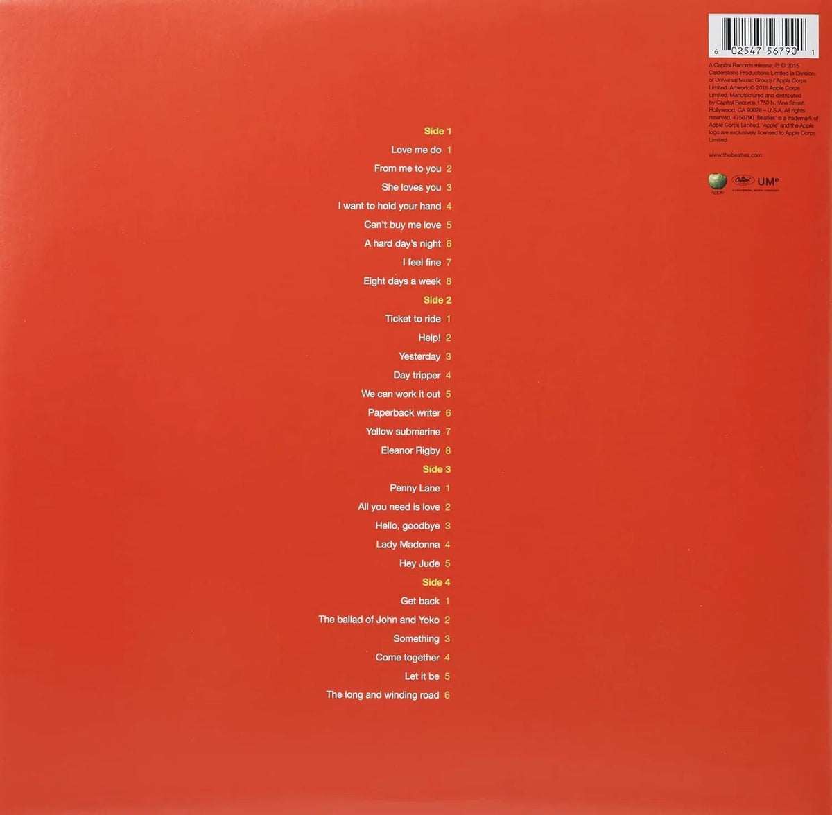 The Beatles - 1 (Limited Edition, Remastered, 180 Gram) (2 LP) - Joco Records