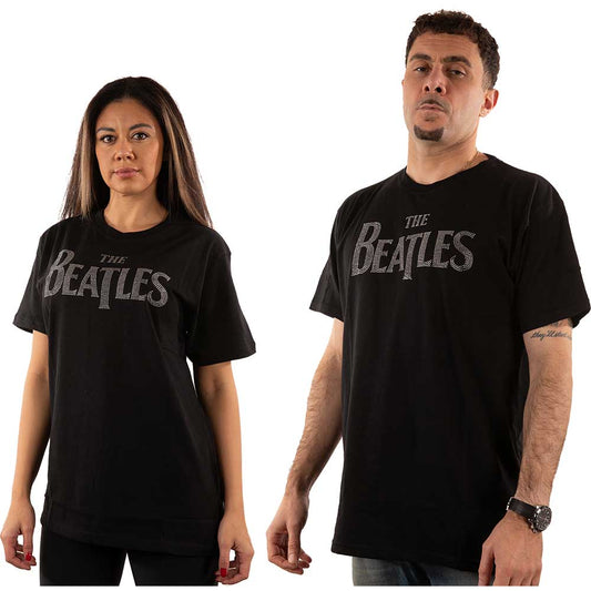 The Beatles - Drop T Text Logo - Tee (T-Shirt)