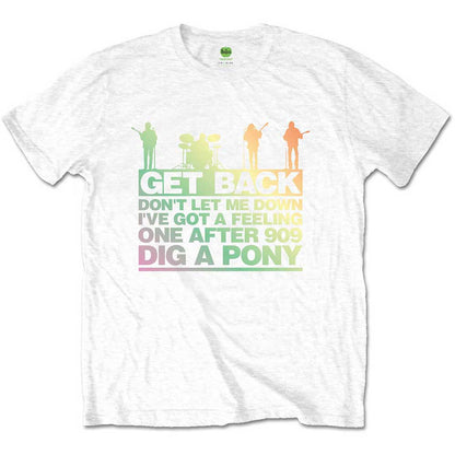 The Beatles - Get Back Gradient Text Tee (T-Shirt) - Joco Records