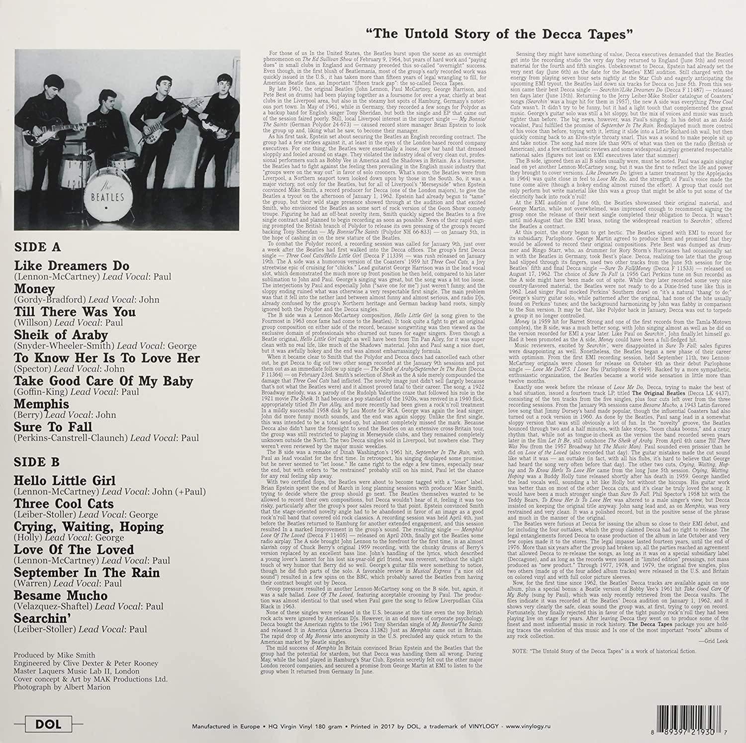 The Beatles - The Decca Tapes (Limited Deluxe Edition, 180 Gram) (LP) - Joco Records