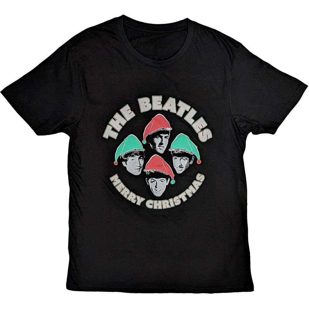 The Beatles - Xmas Hats (T-Shirt) - Joco Records