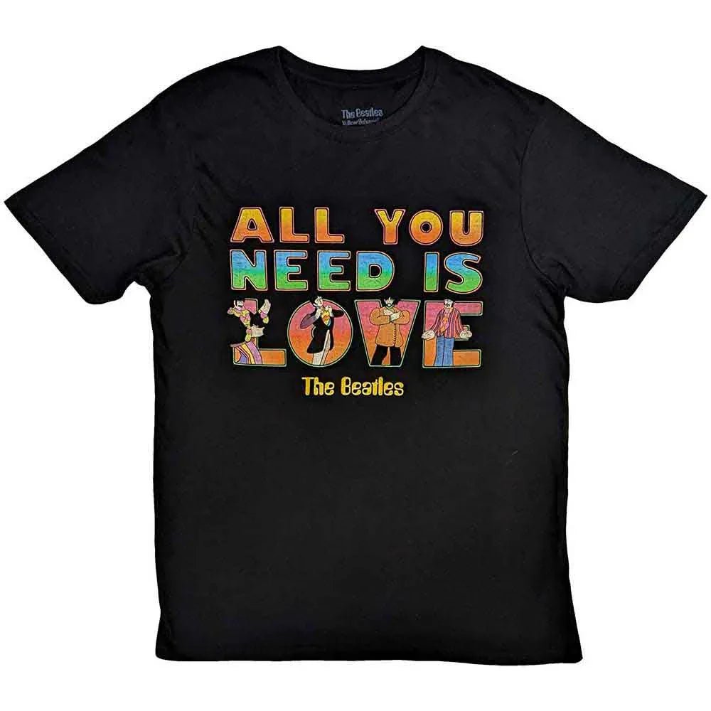 The Beatles - Yellow Submarine All You Need Is Love Stacked (T-Shirt) - Joco Records