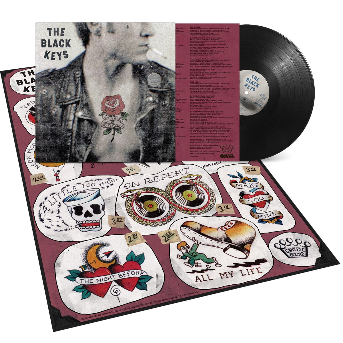 The Black Keys - No Rain, No Flowers ( Black Vinyl w/Poster)