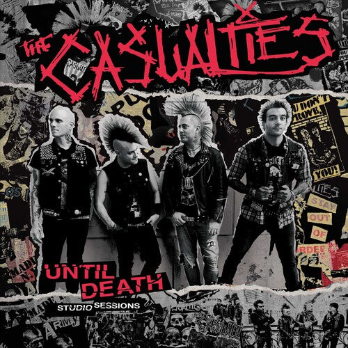 The Casualties - Until Death: Studio Sessions ((Colored Vinyl, Red & Black Splatter)