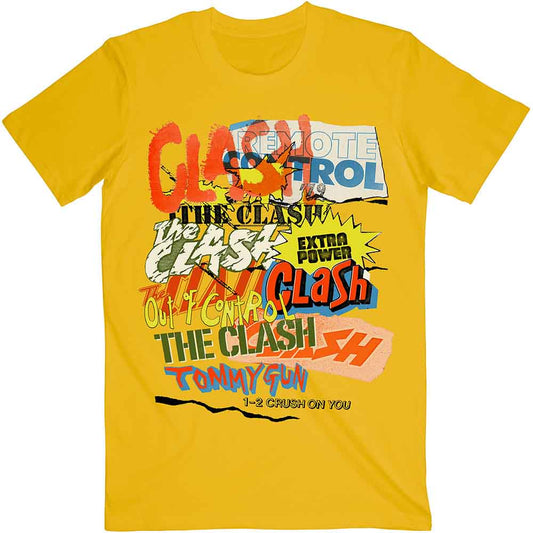 The Clash - Singles Collage Text (T-Shirt)