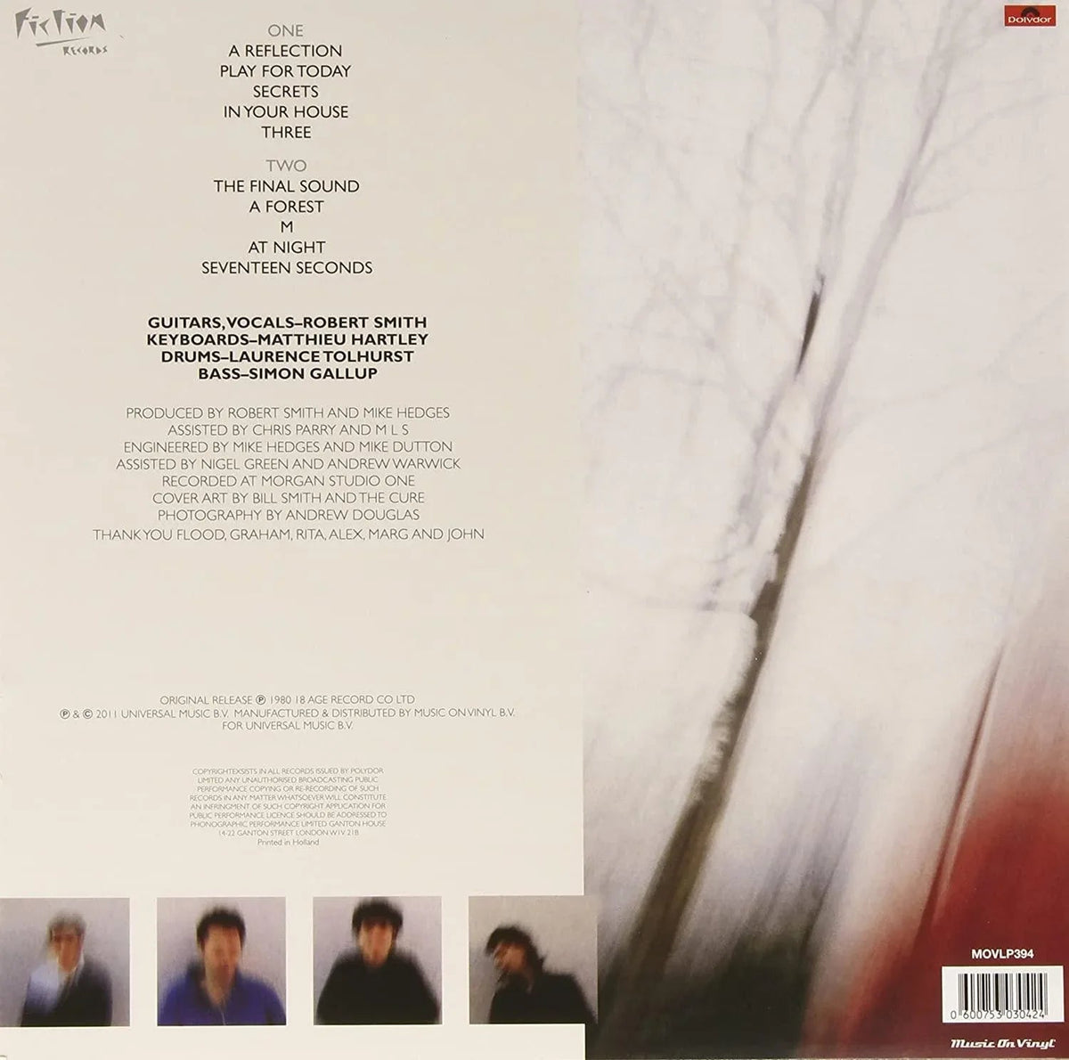 The Cure - Seventeen Seconds (Import, Remastered, 180 Gram) (LP) - Joco Records