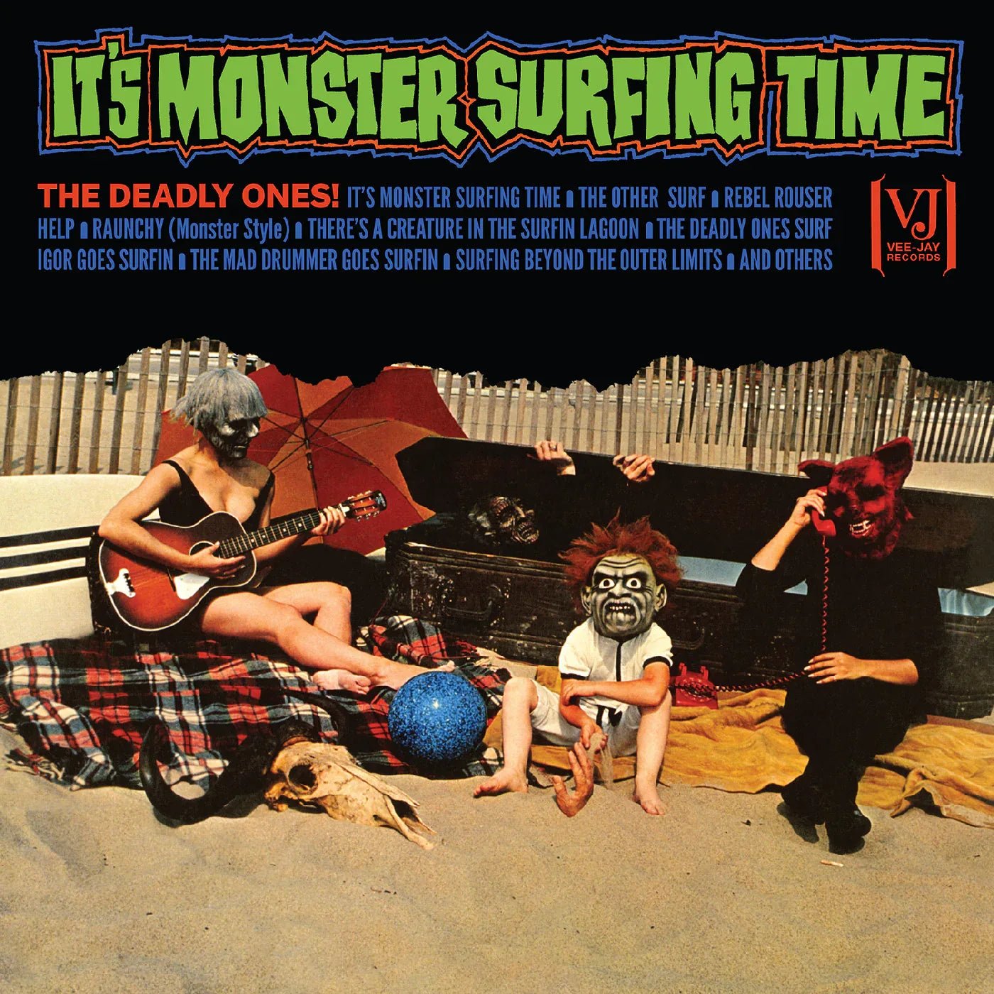 The Deadly Ones - It's Monster Surfing Time (All-Analog) (Bloody Pumpkin Vinyl) (LP) - Joco Records