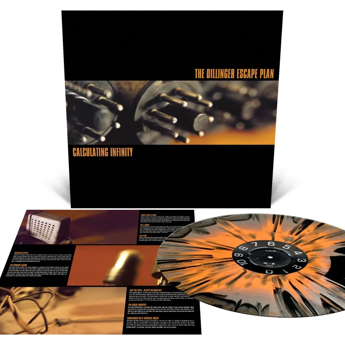 The Dillinger Escape Plan - Calculating Infinity (Halloween Orange, Silver, Black Splatter Vinyl) (LP) - Joco Records