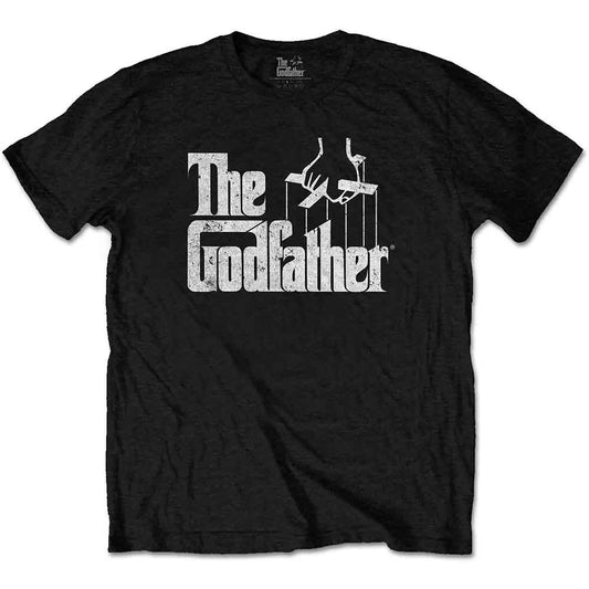 The Godfather - Logo White On Black (T-Shirt)