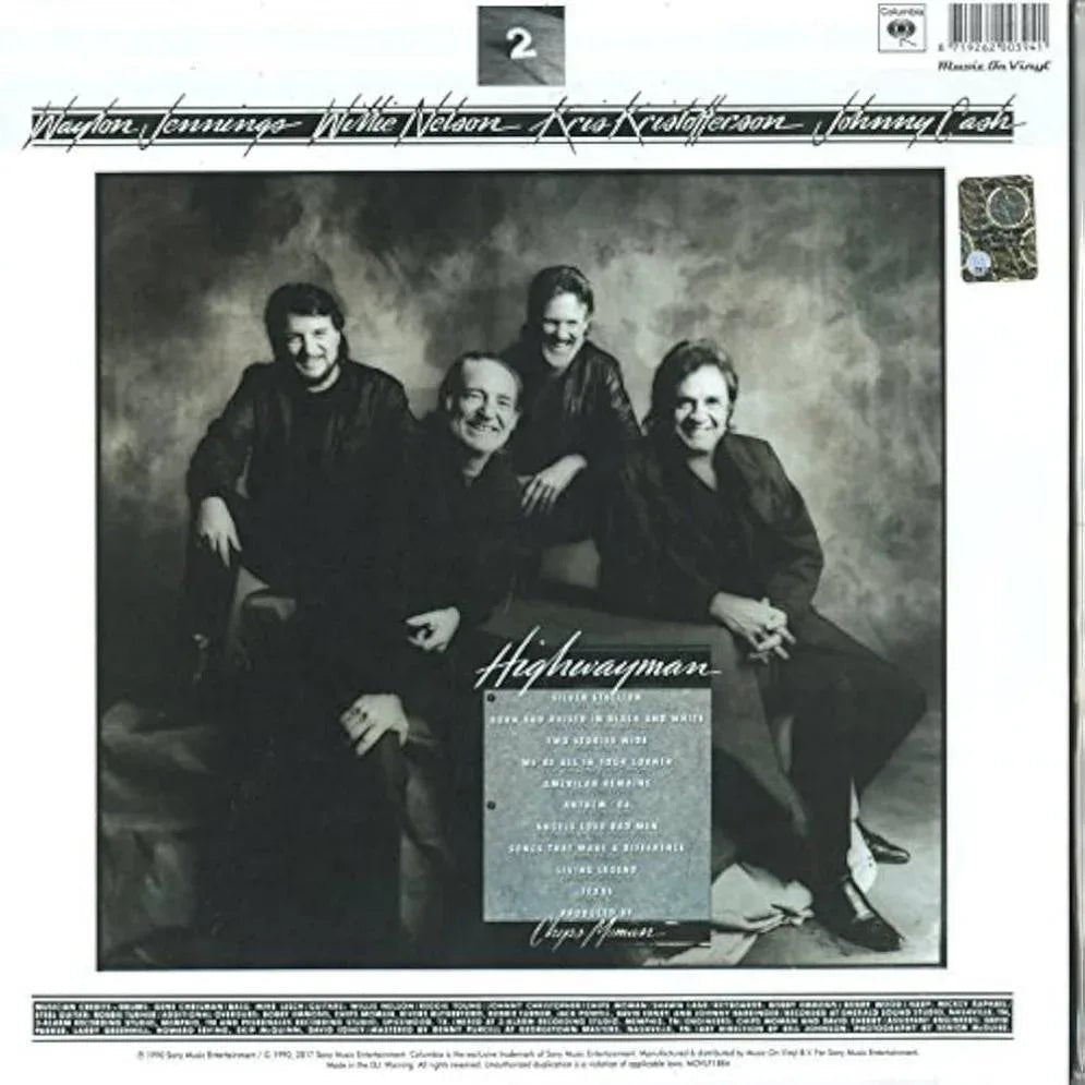 The Highwaymen (Cash, Nelson, Jennings, Kristoffer) - Highwayman 2 (180 Gram) (2 LP) - Joco Records
