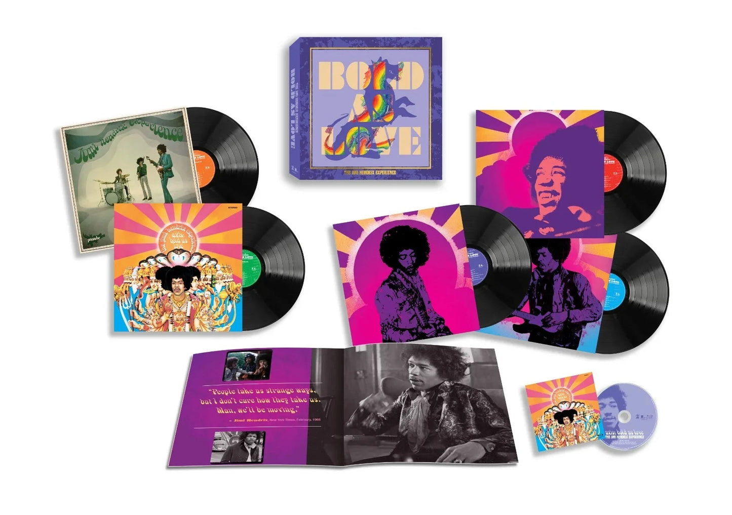 The Jimi Hendrix Experience - Bold As Love (5 LP + Blu-Ray Box Set) - Joco Records