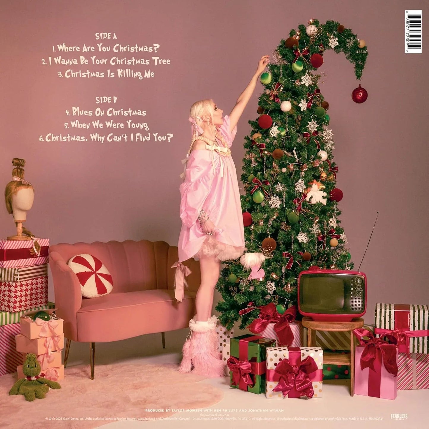 The Pretty Reckless - Taylor Momsen's Pretty Reckless Christmas (Translucent Ruby Vinyl) ) (12-Inch Vinyl EP) - Joco Records