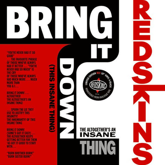 The Redskins - Bring It Down (This Insane Thing) (10 - Inch EP) - Joco Records