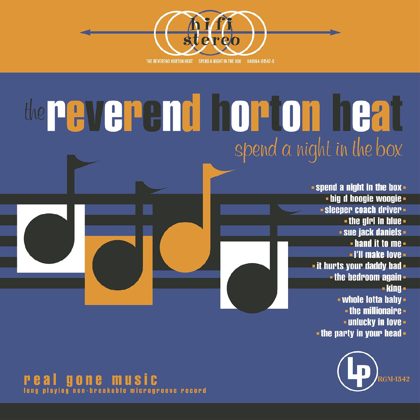 The Reverend Horton Heat - Spend a Night in the Box (GOLD VINYL) - Joco Records