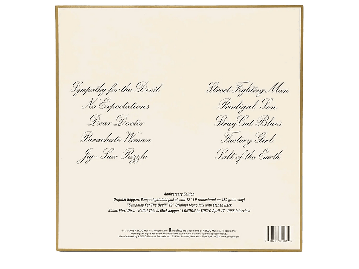The Rolling Stones - Beggars Banquet (50th Anniversary Edition) (Remastered, Gatefold, 180 Gram) (& Bonus 7") (2 LP) - Joco Records