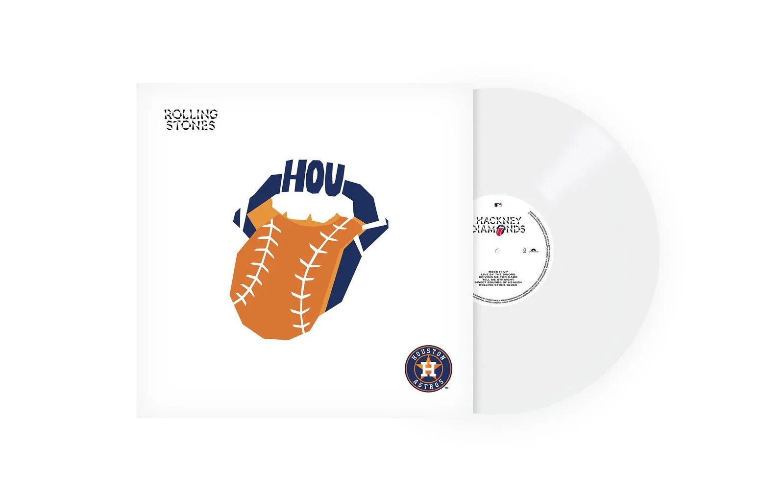 The Rolling Stones - Hackney Diamonds (Houston Astros, White Vinyl, LP) - Joco Records