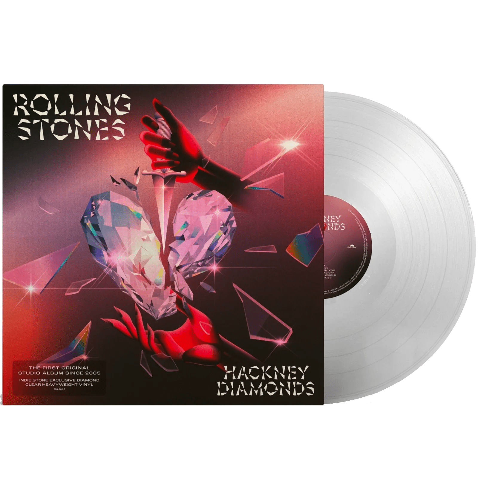 The Rolling Stones - Hackney Diamonds (Indie Exclusive, Diamond Clear Vinyl) (LP) - Joco Records
