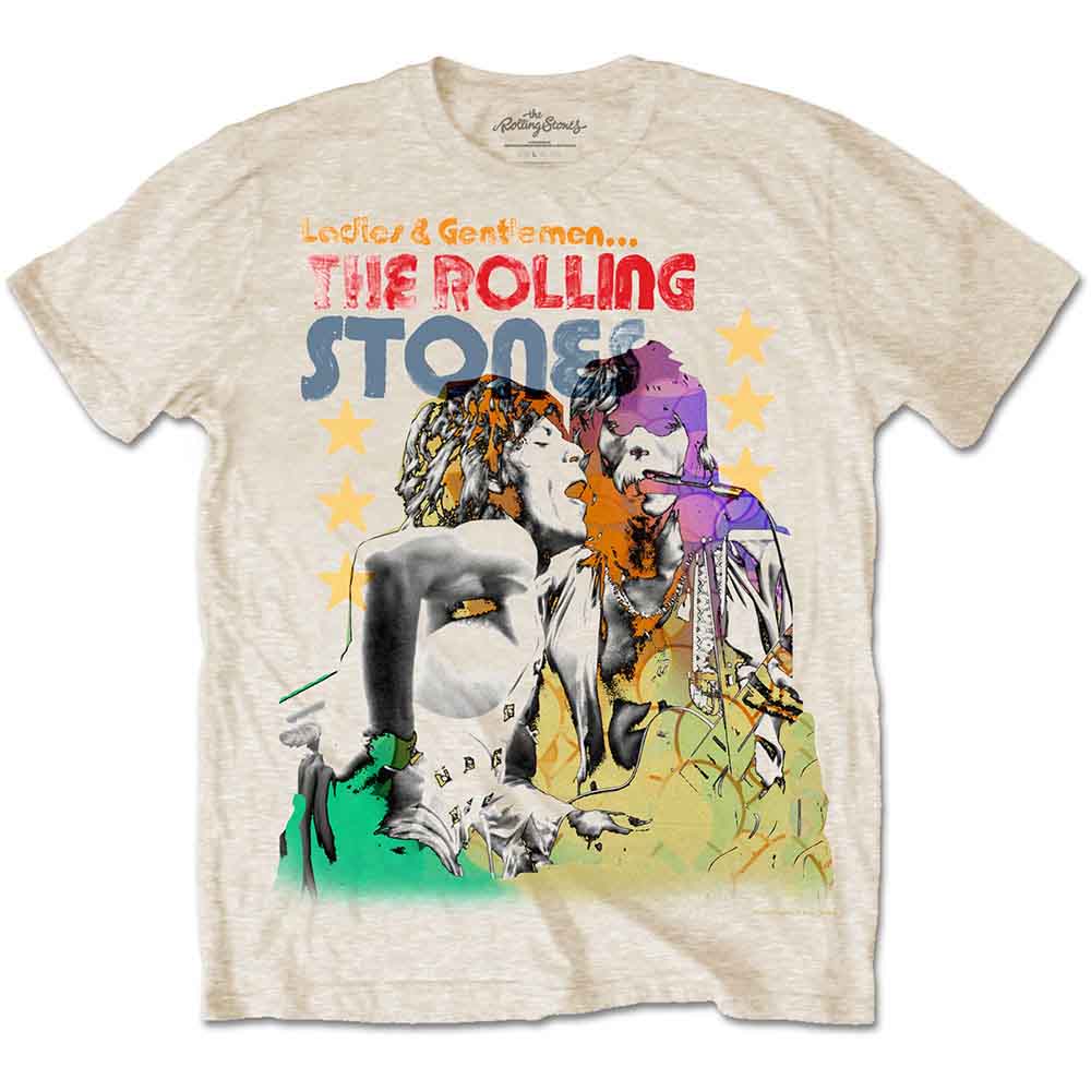 The Rolling Stones - Mick & Keith Watercolour Stars (T-Shirt) - Joco Records