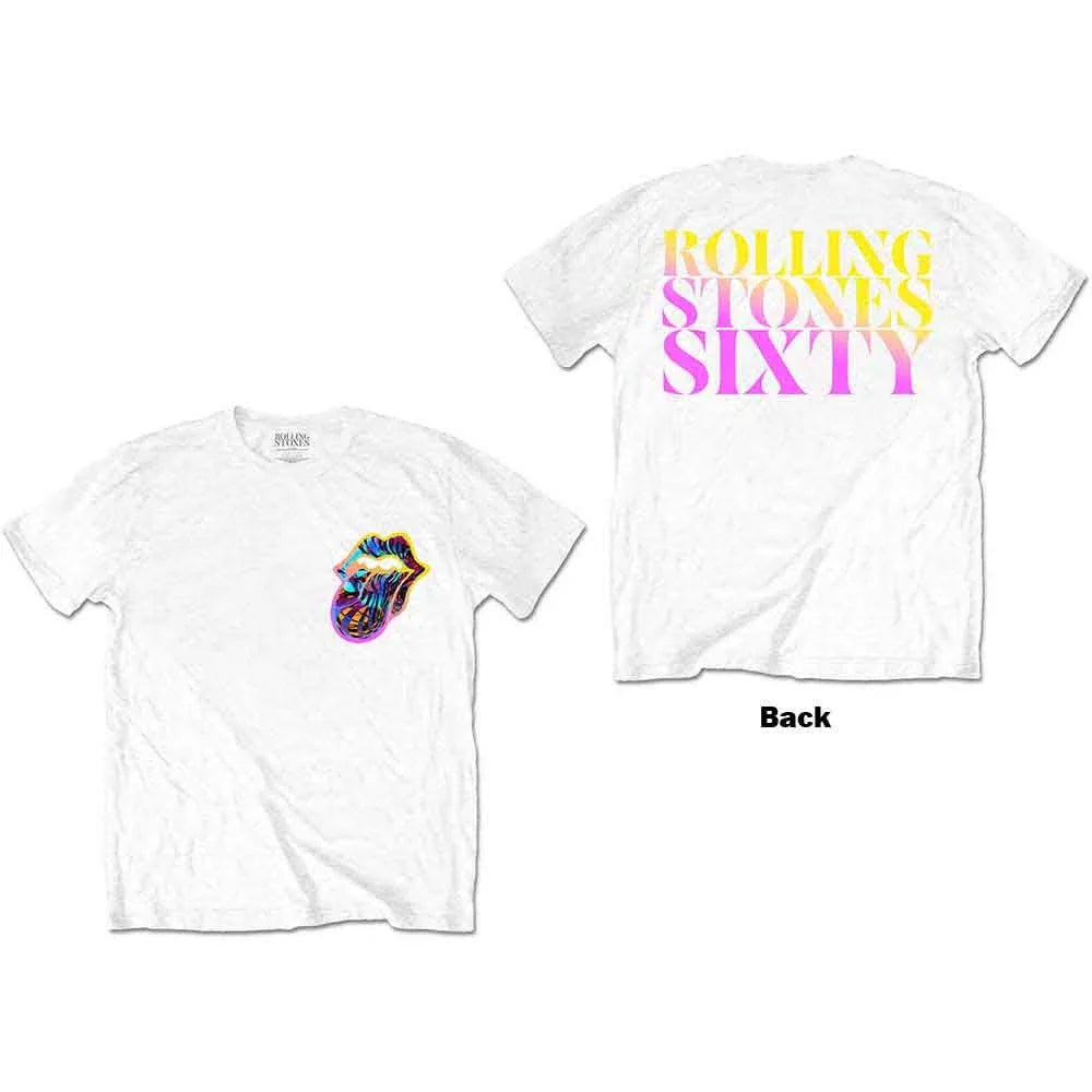 The Rolling Stones - Sixty Gradient Text - Band Tee (T-Shirt) - Joco Records