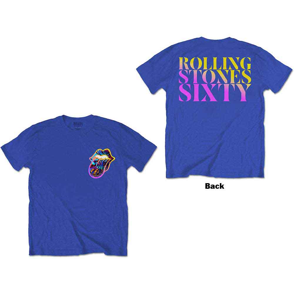 The Rolling Stones - Sixty Gradient Text Tee (T-Shirt) - Joco Records