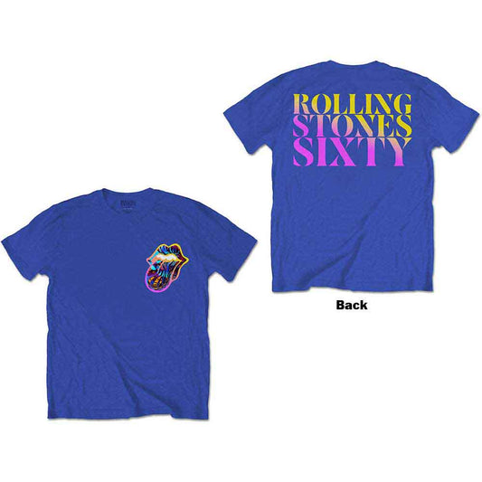 The Rolling Stones - Sixty Gradient Text Tee (T-Shirt) - Joco Records